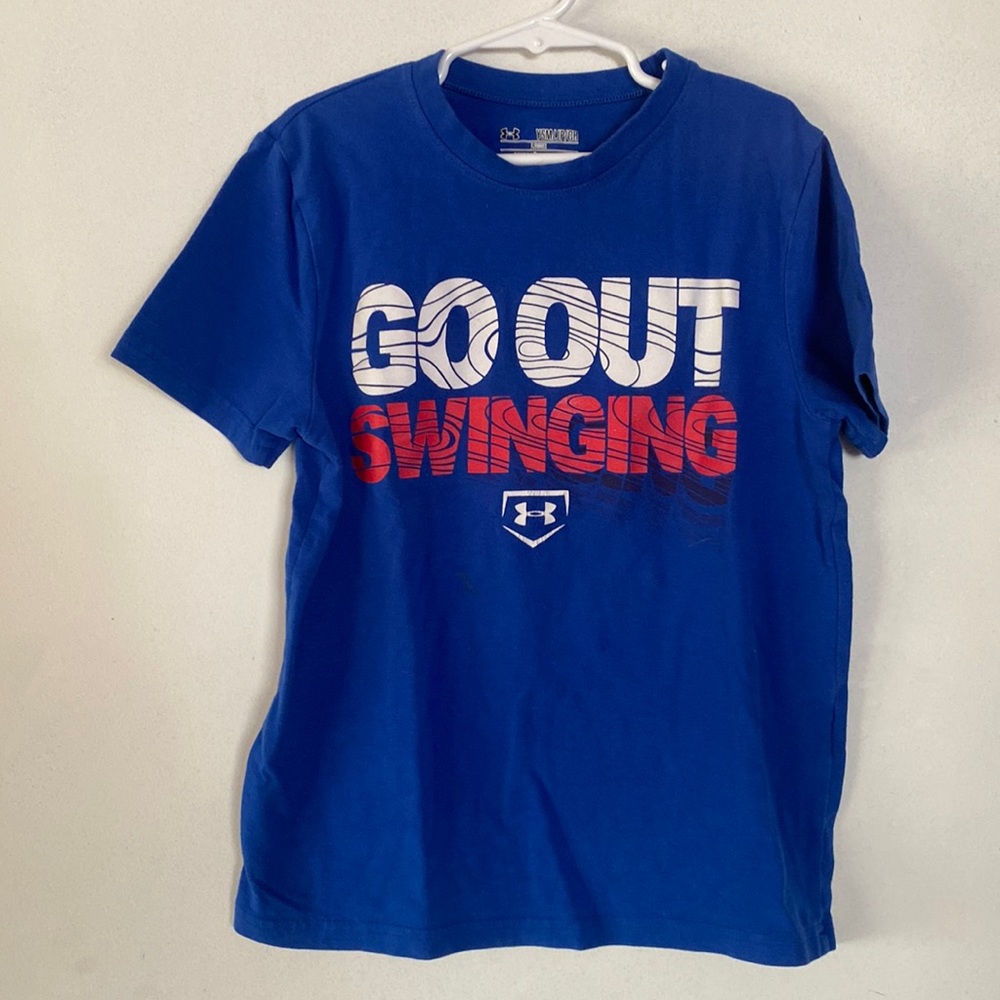 UA tee boys size YSM